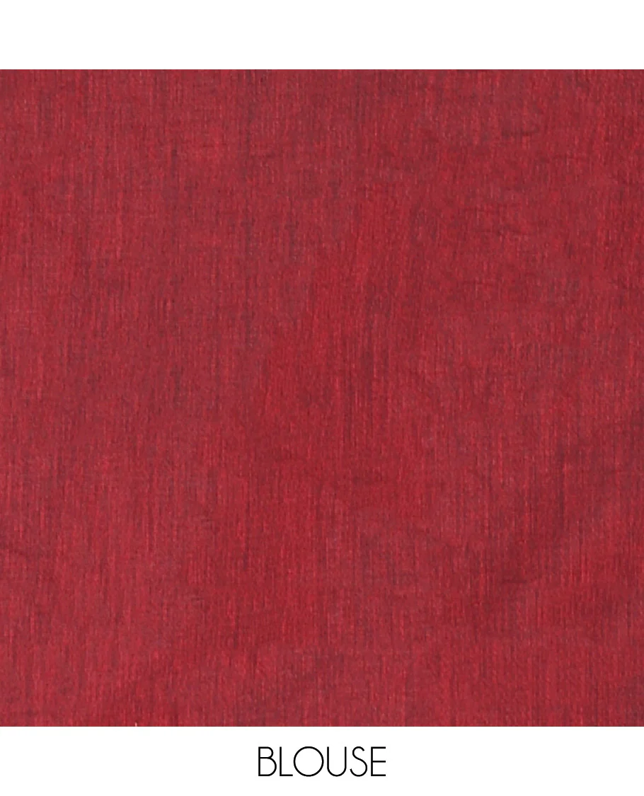 Borderless Maroon Mul Cotton Saree, Subtly Sparkled With Big Sequins Work On Its Body, a Self-Pallu and Paired with a Matching Blouse - Image 3