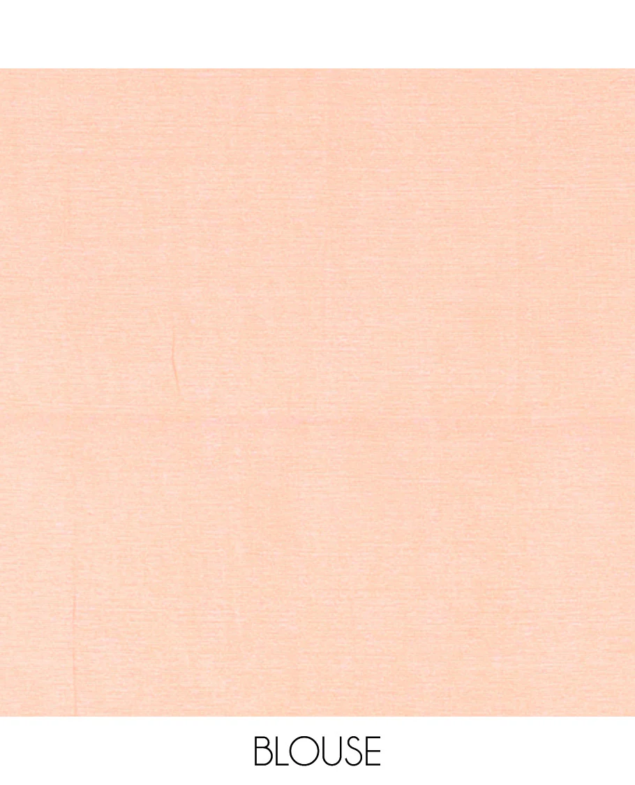 Borderless Orange Mul Cotton Saree, Subtly Sparkled With Big Sequins Work On Its Body, a Self-Pallu and Paired with a Matching Blouse - Image 3