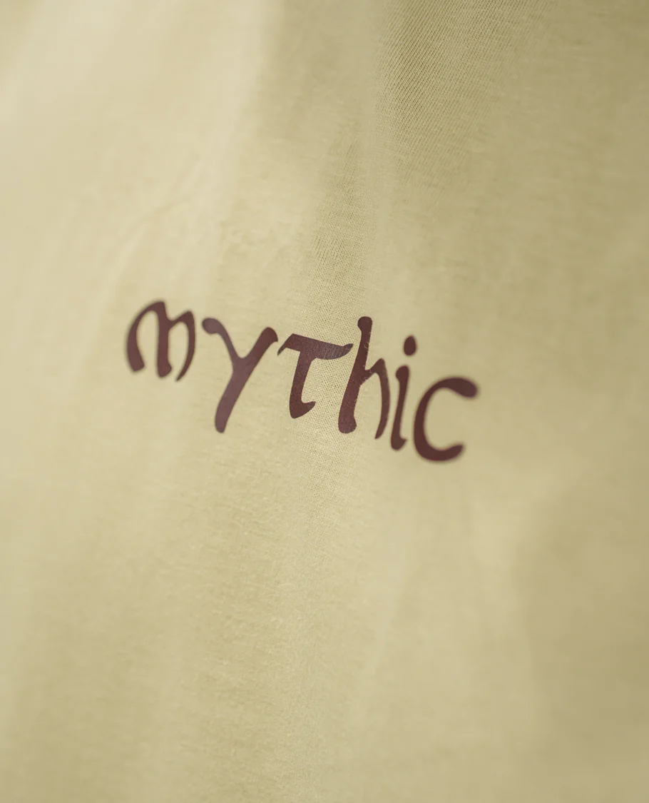 Cream Cotton-Blended T-Shirt Comes with an Deer-Motifs Back Print, Crew Neck, Half Sleeves, Oversized Fit, and Regular Length - Image 6
