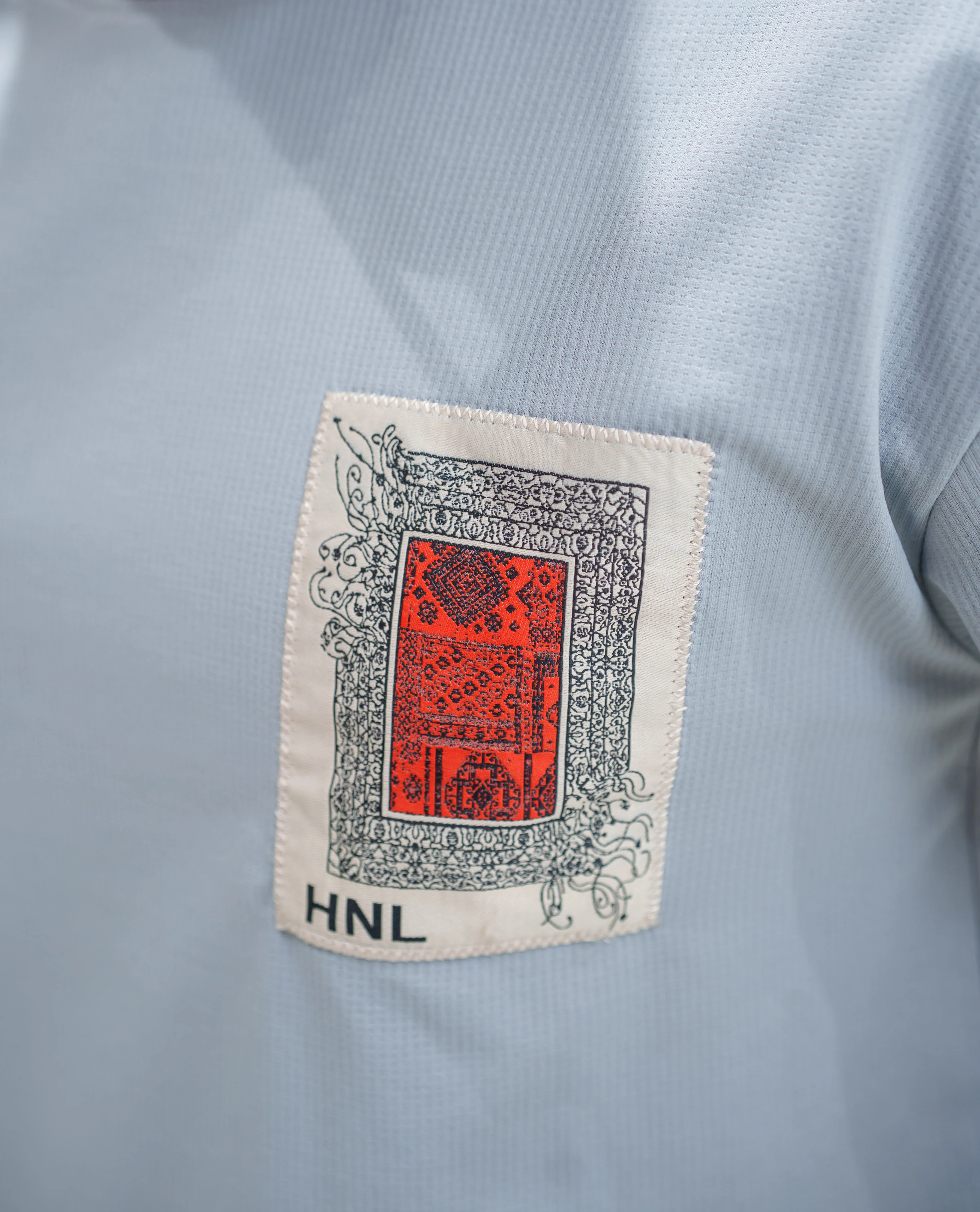 Grey Cotton-Blended T-shirt, Features Unique Back Print, Half-sleeves, Crew Neck, Oversized Fit, and Regular Length - Image 4