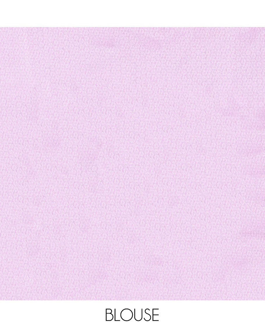 Lavender Kanchi Silk Saree, Enlivened with Checked Design on Its Body, Highlighted by a Self-Border of Diamond Patterns, Pallu Steeped with Buttas, and Paired with a Matching Blouse - Image 3