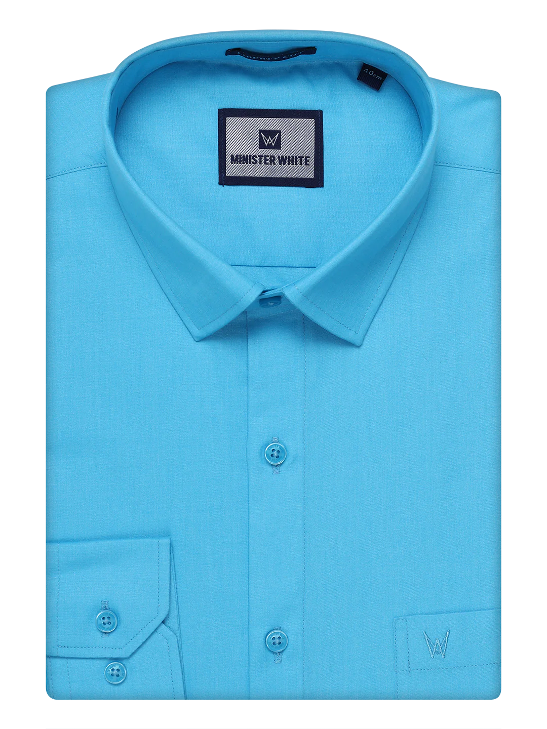 Men's Sky Blue Shirt with Matching Border Flexi Dhoti Combo Casper Flexi - Image 8