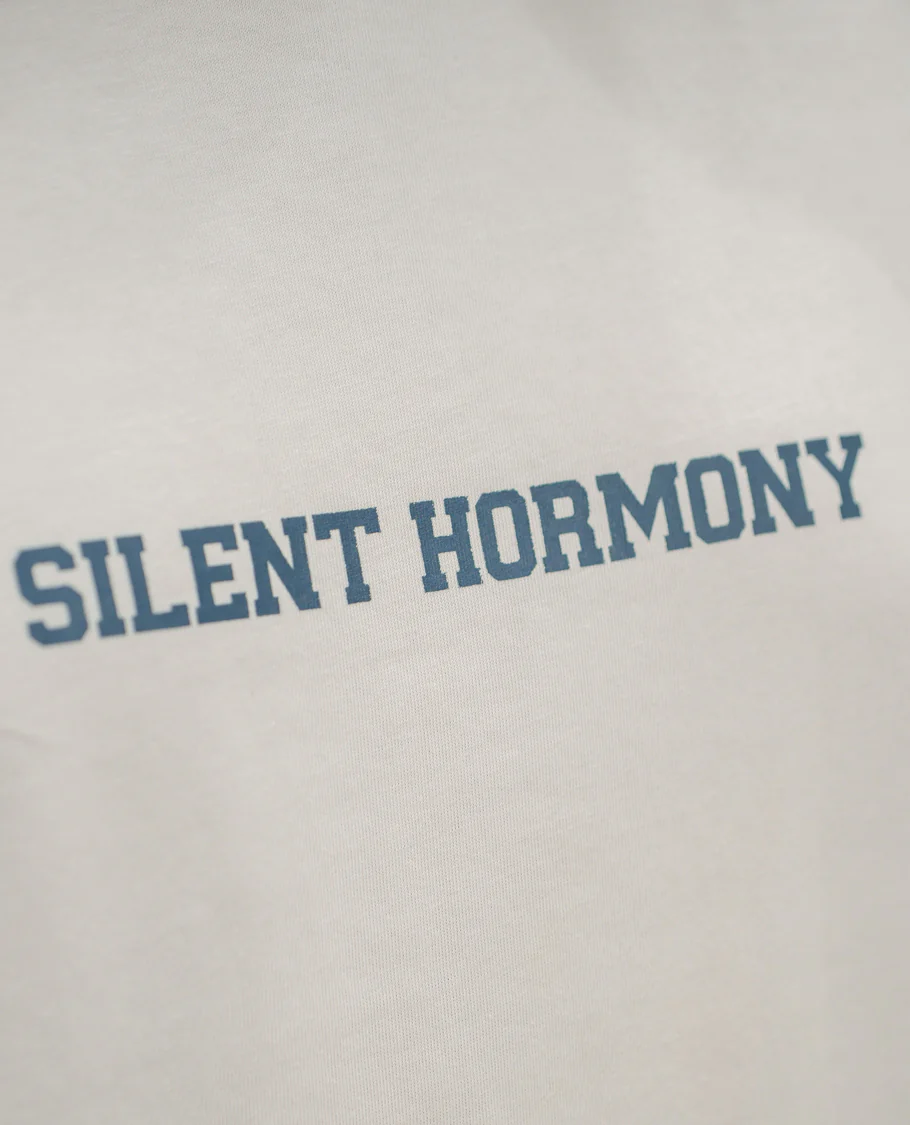 White Cotton-Blended T-Shirt Comes with an Tree-Motifs Back Print, Crew Neck, Half Sleeves, Oversized Fit, and Regular Length - Image 6