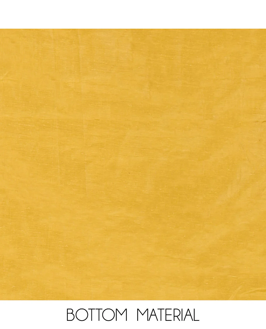 Yellow Material Churidar Set, Gleamed Up with Stone Work and Floral Print on Nc Moss Organza Top, Comes with a Plain Santoon Bottom, and Is Paired with a Nc Moss Dupatta of Floral Print and Stone Work - Image 5
